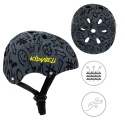 Kask ochronny dla dzieci Kidwell ORIX PLUS na rower, rolki i hulajnogę! 48-52 cm - Graffiti S