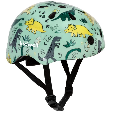 Kask ochronny dla dzieci Kidwell ORIX PLUS na rower, rolki i hulajnogę! 48-52 cm - Dino S