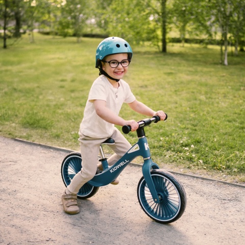 Kask ochronny dla dzieci Kidwell ORIX PLUS na rower, rolki i hulajnogę! 52-56 cm - Blue M