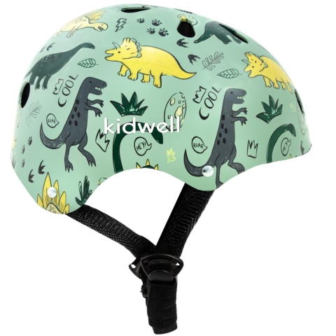 Kask ochronny dla dzieci Kidwell ORIX PLUS na rower, rolki i hulajnogę! 52-56 cm - Dino M