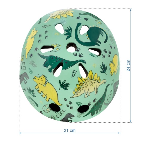 Kask ochronny dla dzieci Kidwell ORIX PLUS na rower, rolki i hulajnogę! 52-56 cm - Dino M