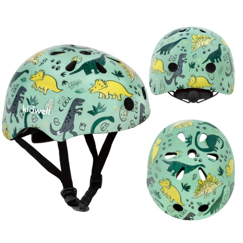 Kask ochronny dla dzieci Kidwell ORIX PLUS na rower, rolki i hulajnogę! 52-56 cm - Dino M