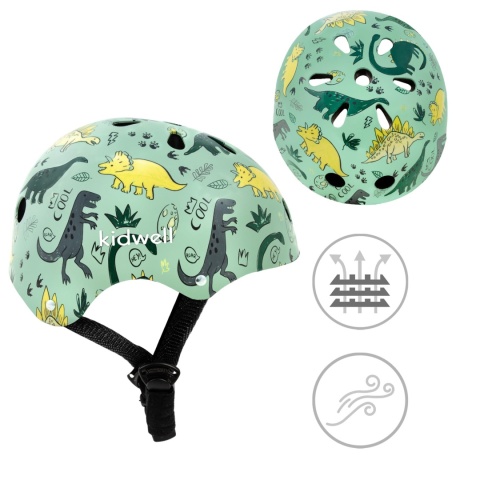 Kask ochronny dla dzieci Kidwell ORIX PLUS na rower, rolki i hulajnogę! 52-56 cm - Dino M