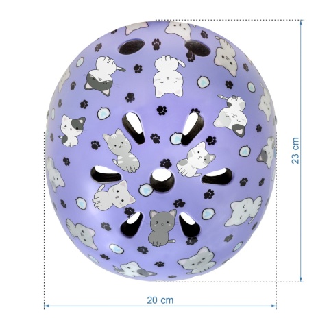 Kask ochronny dla dzieci Kidwell ORIX PLUS na rower, rolki i hulajnogę! 48-52 cm - Kitty S