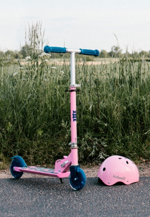 Kask ochronny dla dzieci Kidwell ORIX PLUS na rower, rolki i hulajnogę! 48-52 cm - Kitty S