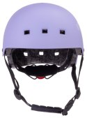 Kask rowerowy dla dzieci perfect fit FLOWER BIKE - Love 2 RIDE, rozm. S, 50-54 cm z lampką LED i klipsem magnetycznym Lawendowy