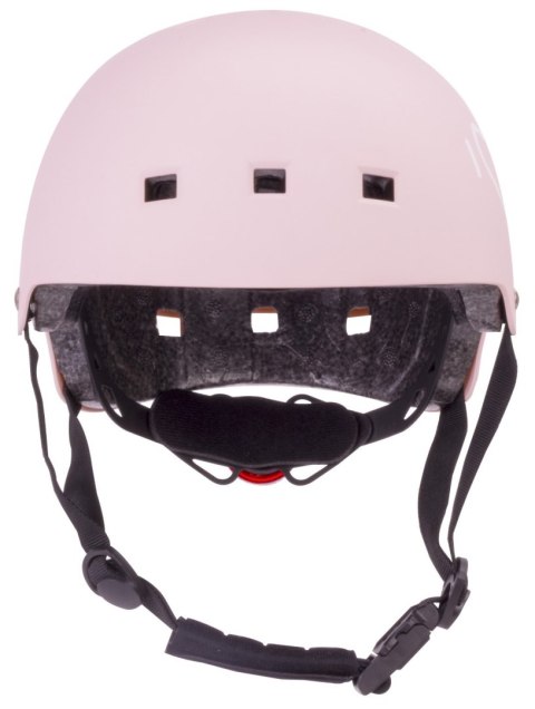 Kask rowerowy dla dzieci perfect fit HEART BIKE - Love 2 RIDE, rozm. S, 50-54 cm z lampką LED i klipsem magnetycznym Różowy