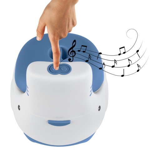 Nocnik interaktywny dla dzieci z dźwiękiem spłuczki Kidwell FINO Blue