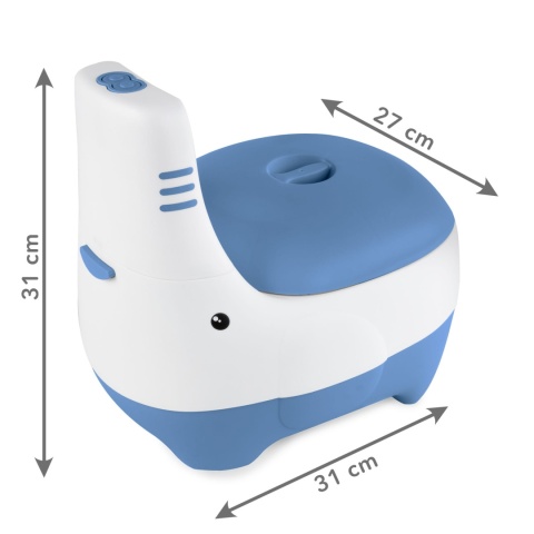 Nocnik interaktywny dla dzieci z dźwiękiem spłuczki Kidwell FINO Blue