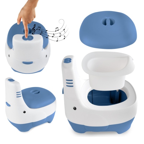 Nocnik interaktywny dla dzieci z dźwiękiem spłuczki Kidwell FINO Blue