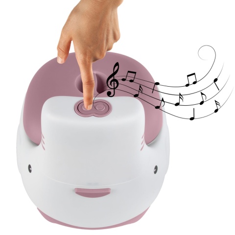 Nocnik interaktywny dla dzieci z dźwiękiem spłuczki Kidwell FINO Pink