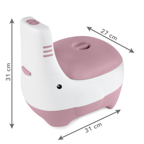 Nocnik interaktywny dla dzieci z dźwiękiem spłuczki Kidwell FINO Pink