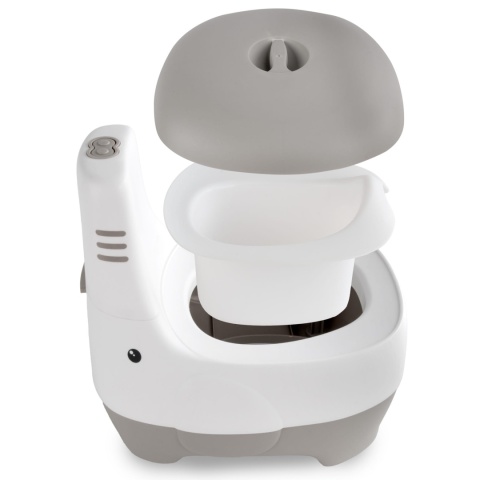 Nocnik interaktywny dla dzieci z dźwiękiem spłuczki Kidwell FINO szary