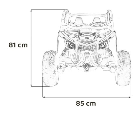 Pojazd Buggy Maverick Turbo RR STRONG Różowy