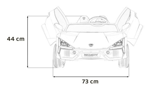 Pojazd Lamborghini Revuelto XL STRONG Zielony