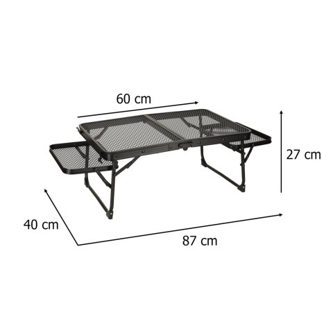 Stół stolik turystyczny LUARO kempingowy cateringowy składany 87 x 60 x 40 x 27 cm