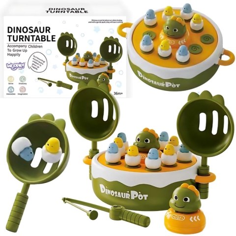 WOOPIE Gra Zręcznościowa Łowienie Dinozaurów 4w1 Katapulta