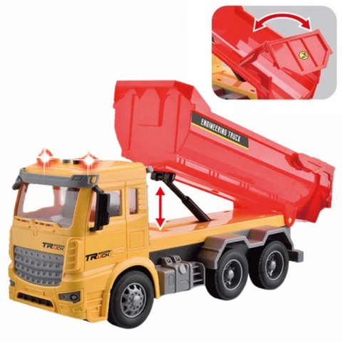 WOOPIE Wywrotka Budowlana w Skali 1:12 Efekty Świetlne Dźwiękowe