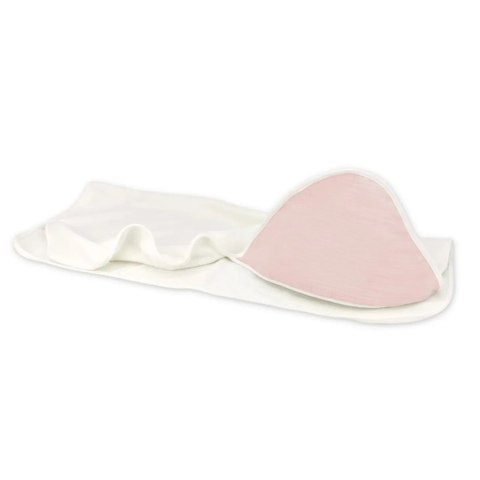 KIECZMERSKI Okrycie kąpielowe 100x100 MUŚLIN BAWEŁNIANY bawełna 100% pudrowy róż