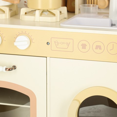 Kuchnia dla dzieci drewniana kran z wodą dźwięki światła 90cm