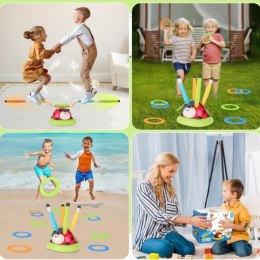 WOOPIE Gra Zręcznościowa 3w1 Wyrzutnia Rakiet Skakanka Rzut do Celu Biedronka