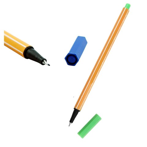 Zestaw Cienkopisy Biurowe Szkolne Grubość 0,4mm Kolorowe 12szt