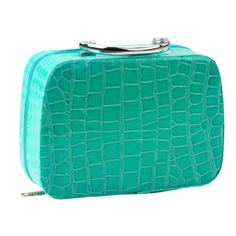 Zestaw Kosmetyczka Kapibara Cienie Lakiery Turkusowa 14el.