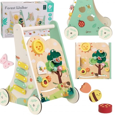 CLASSIC WORLD CW10527 Drewniany Pchacz Multifunkcyjny 8w1 "Leśny Chodzik"