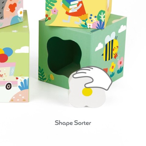 CLASSIC WORLD CW20222 Układanka Kostki Box Leśna Piramidka 10 el.