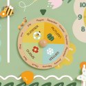 CLASSIC WORLD CW20255 Drewniana Tablica Manipulacyjna "Mój pierwszy kalendarz" Zegar dla Dzieci