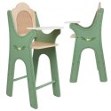 CLASSIC WORLD CW50631 Drewniane Krzesełko Vintage do Karmienia dla Lalek