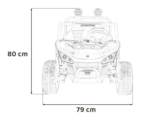 Pojazd Buggy SPEEDY 4x4 Czarny