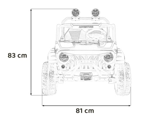 Pojazd Terenowy PASSION 4x4 Różowy