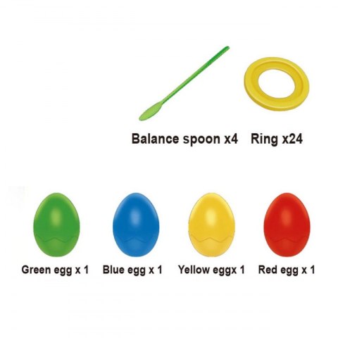 WOOPIE 49157 Gra Zręcznościowa Balansujące Jajka