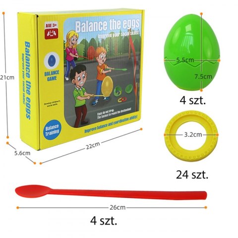 WOOPIE 49157 Gra Zręcznościowa Balansujące Jajka