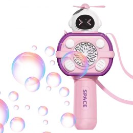 WOOPIE 51381 Maszyna Astronauta do Robienia Baniek Mydlanych Różowy