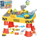 WOOPIE 53170 Stolik Wodny 2w1 Piaskownica Plac Budowy + 4 Autka 12el.