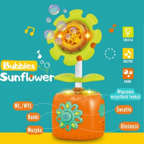 WOOPIE 54108 Interaktywny Słonecznik Maszyna do Baniek Mydlanych