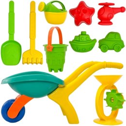 WOOPIE 54177 Taczka Ogrodowa Zestaw do Piasku 10 el.