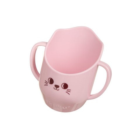 AKUKU A0696 Kubek pochyły do nauki picia różowy