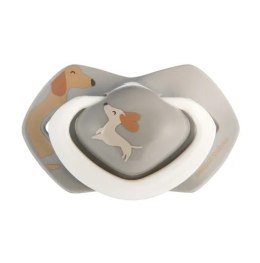 CANPOL 22/671 sMOCZEK SILIKONOWY 6-18 M SYMETRYCZNY DOGS 2 SZT