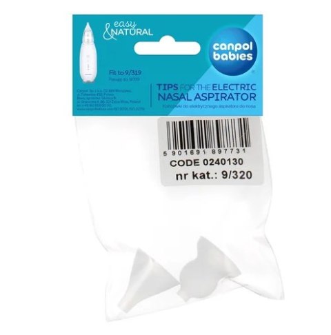 CANPOL 9/320 Końcówki do elektrycznego aspirtora do nosa 9/319