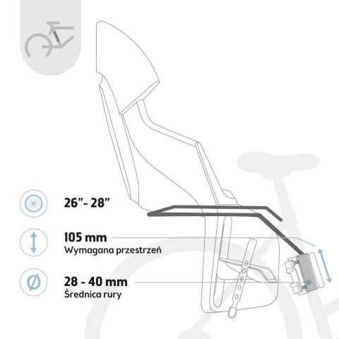 Fotelik row. excl.Maxi EVOLVE 1P rama urban black