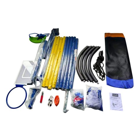 Plac Zabaw Wielofunkcyjny 4w1 Huśtawki Kosz Do Gry Mata Celnościowa