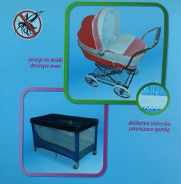 TOPGAL 210767 Moskitiera do łóżeczka turystycznego czarna