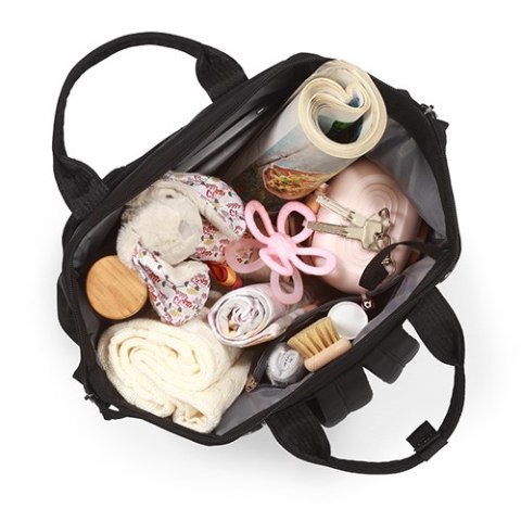 B.O.1649/01 Plecak dla mamy MODERN STYLE czarny