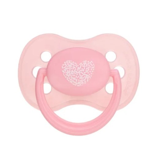 CANPOL 22/423 Smoczek uspokajający silikonowy okrągły 6-18m Pastelove