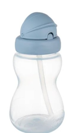 CANPOL 56/109_blu2 Bidon ze składaną rurką silikonową 270 ml niebieski