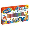 Kredki Bambino 24 Kolory + Temperówka Metalowe Pudełko#G2