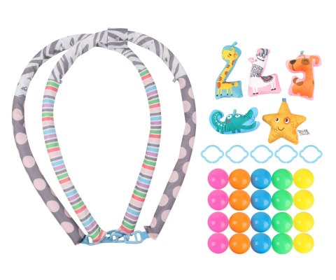 MILLY MALLY 6145 TinyMini JL639-2B Mata edukacyjna 2w1 Kwiat Safari